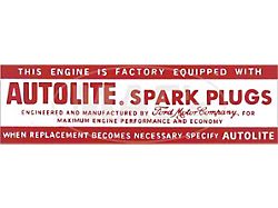 Air Cleaner Decal/ Autolite Spark Plug