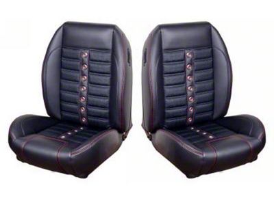 1964-1967 Mustang Fastback 2+2 TMI Sport X Vinyl Front and Rear Seat Cover Set