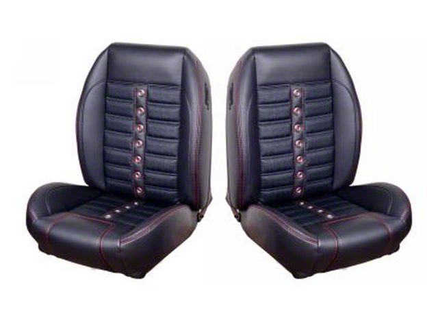 1964-1967 Mustang Fastback 2+2 TMI Sport X Vinyl Front and Rear Seat Cover Set
