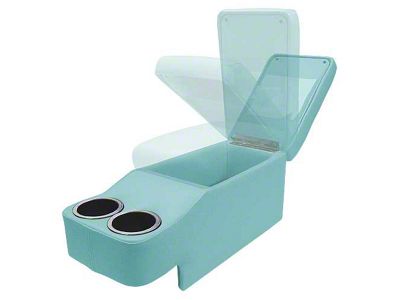 1964-1967 Mustang Saddle Console for All Cars with Console, Metallic Light Blue
