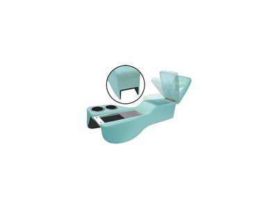 1964-1967 Mustang Saddle Cruiser Center Console for All Cars with Console, Metallic Light Blue