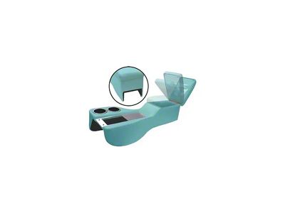 1964-1967 Mustang Saddle Cruiser Center Console for All Cars with Console, Turquoise