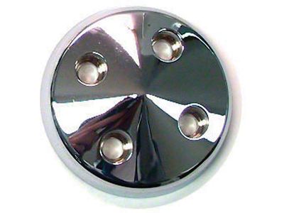 1964-1968 Chevelle Water Pump Pulley Nose, Polished Billet Aluminum, For Cars With Short Water Pump