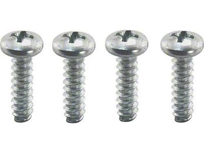 1964-1968 Mustang Back Up Light Lens Screw Set, 4 Pieces