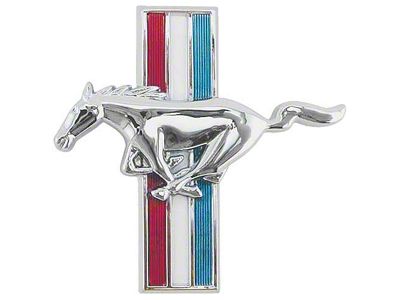 1964-1968 Mustang Fender Running Horse Ornament for Cars with 6-Cylinder, Left