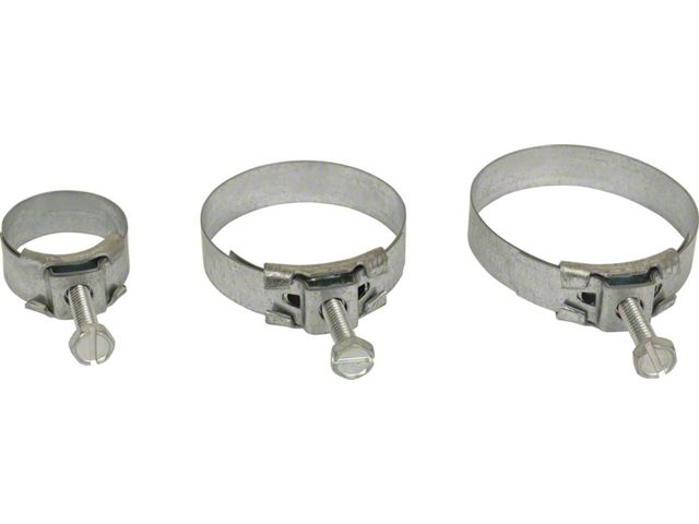 1964-1968 Radiator Hose Clamp Set, Tower Type, 10 Clamps