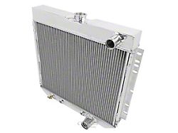 Aluminum Down Flow Radiator; 2-Row (67-70 Mustang)
