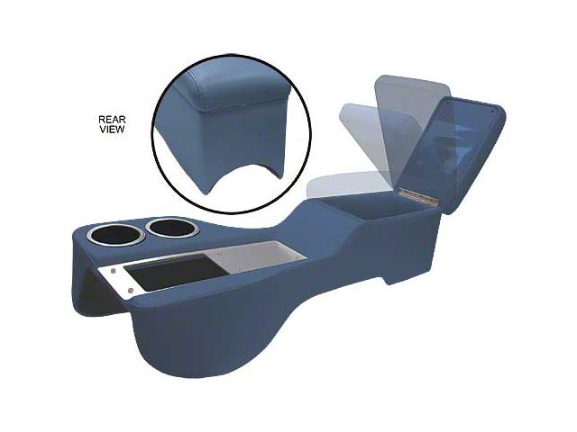 1964-1970 Mustang Convertible Humphugger Cruiser Center Console for Cars without Console, Dark Blue