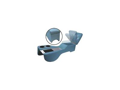 1964-1970 Mustang Convertible Humphugger Cruiser Center Console for Cars without Console, Medium Blue