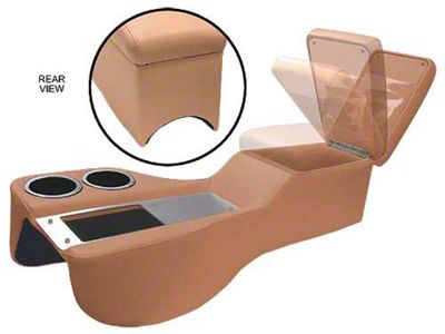 1964-1970 Mustang Coupe or Fastback Humphugger Cruiser Center Console for Cars without Console, Emberglo