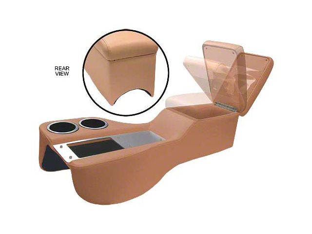 1964-1970 Mustang Coupe or Fastback Humphugger Cruiser Center Console for Cars without Console, Emberglo