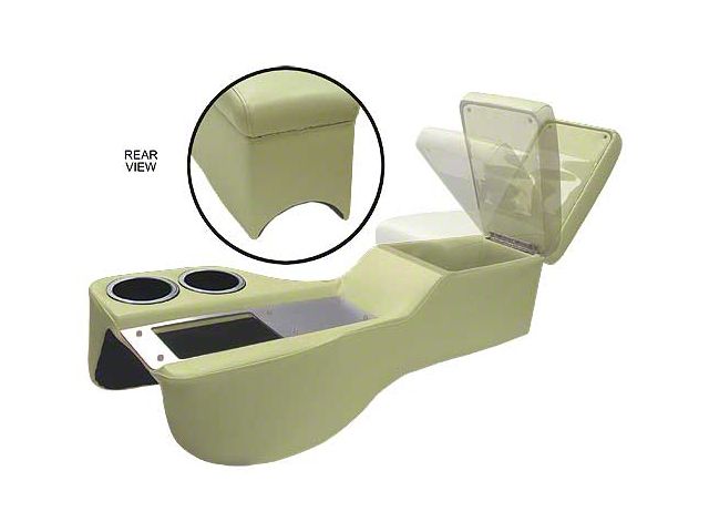 1964-1970 Mustang Coupe or Fastback Humphugger Cruiser Center Console for Cars without Console, Ivy Gold