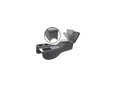 1964-1970 Mustang Coupe or Fastback Humphugger Cruiser Center Console for Cars without Console, Black
