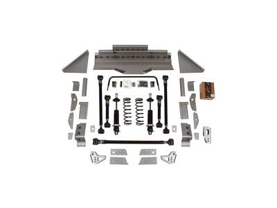 Detroit Speed QUADRALink Rear Suspension Kit with Double Adjustable Remote Shocks and without Axle Brackets (64-70 Mustang)