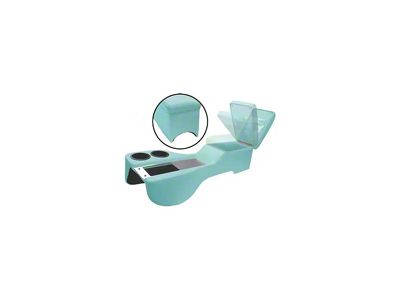 1964-1970 Mustang Convertible Humphugger Cruiser Center Console for Cars without Console, Metallic Light Blue