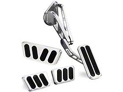 1964-1970 Mustang Lokar Billet Aluminum Pedal Set with Brushed/Polished Finish