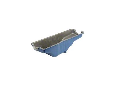 1964-1970 Mustang Oil Pan with Ford Blue Finish, 170/200 6-Cylinder