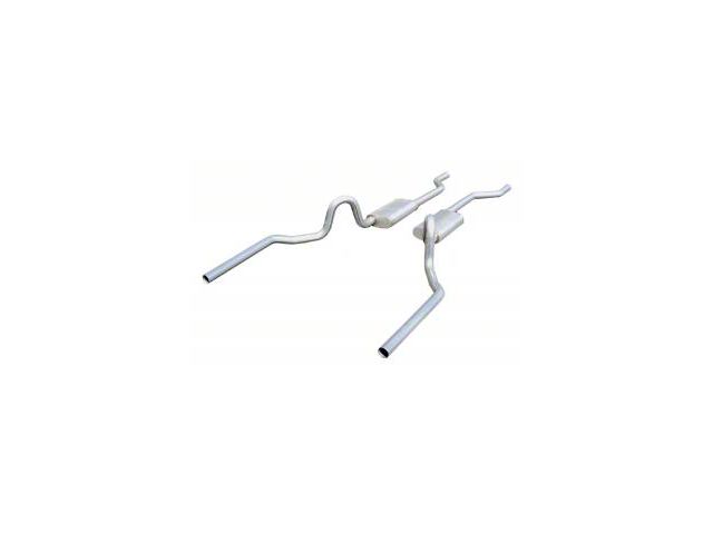 1964-1972 Chevelle Exhaust, 2.5 Violator Crossmember Back Exhaust W/O X-Pipe System,Pypes