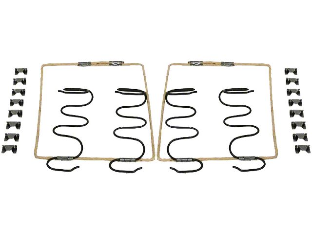 1964-1972 Chevelle Front Bench Seat Side Support Spring Set, Left and Right