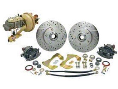 1964-1972 Chevelle Front Disc Brake Kit, With Booster & Stock Height Spindles