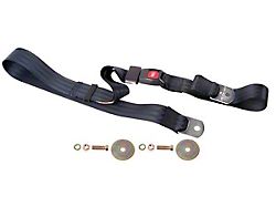 1964-1972 Chevelle Seat Belt - Black - 74 Inches - Modern Push-button Style