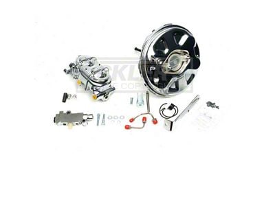 1964-1972 Cutlass / 442 9 Chrome Booster & Master Combo Kit, For Front Disc And Rear Disc