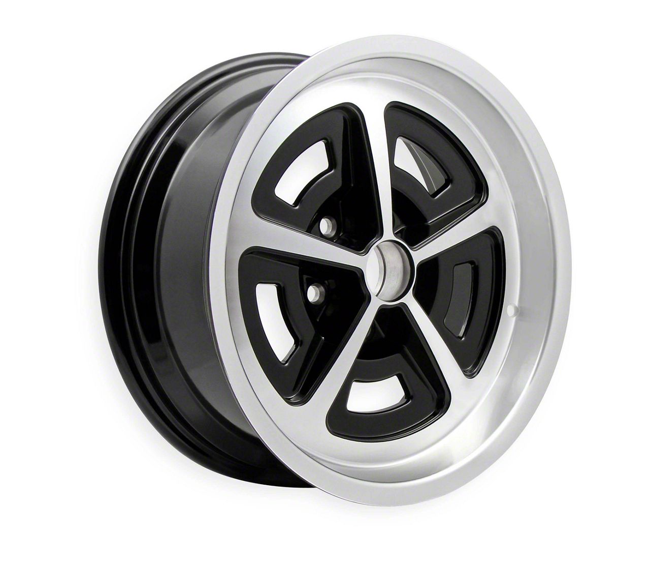 Ecklers Magnum 500 Style Black/Diamond Cut Wheel; 15x7; -5mm