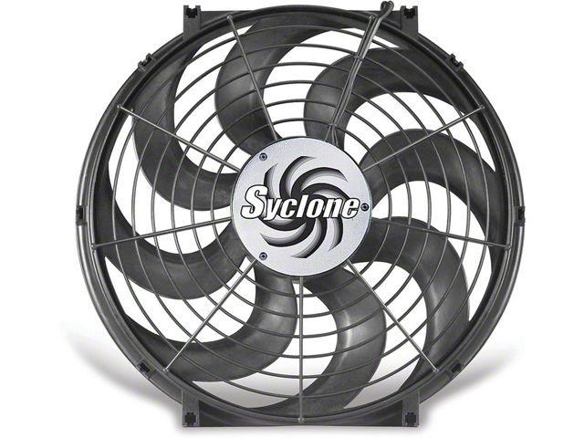 1964-1972 GM A Body Cooling Fan, Electric, Universal, Single, 2500 CFM, S-Blade, Syclone, Flex-a-lite