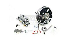 1964-1972 GTO/Lemans 9 Chrome Booster & Master Combo Kit, For Front Disc And Rear Drum