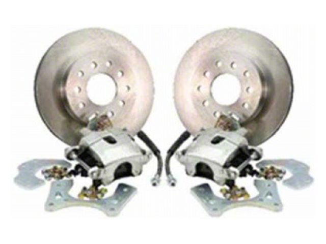 1964-1972 Mustang Legend Series Basic Rear Disc Brake Conversion Kit with Drilled and Slotted Rotors,V8 with Torino-Style Bearing Axle
