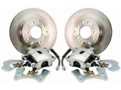 1964-1972 Mustang Legend Series Basic Rear Disc Brake Conversion Kit with Drilled and Slotted Rotors,V8 with Torino-Style Bearing Axle