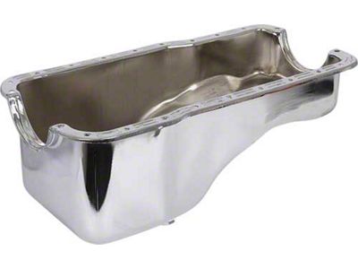 Oil Pan/ Chrome/ Includes Plug & Plug Gasket