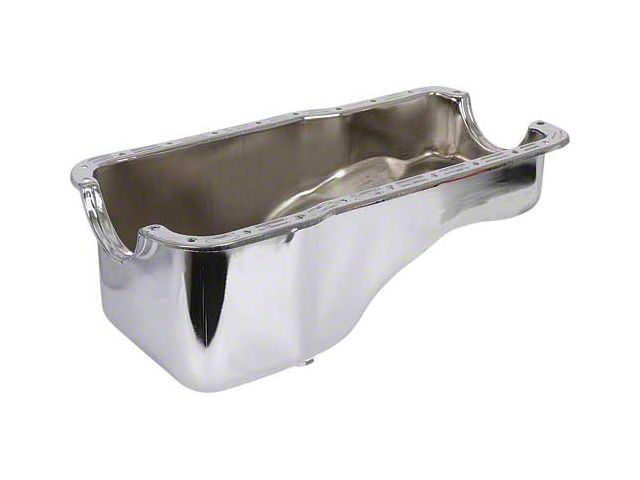 Oil Pan/ Chrome/ Includes Plug & Plug Gasket