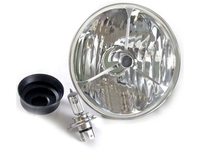 1964-1973 Mustang Clear Tri-Bar Halogen Headlamp