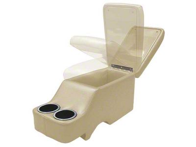 1964-1973 Mustang Convertible Humphugger Center Console for Cars without Console, Parchment