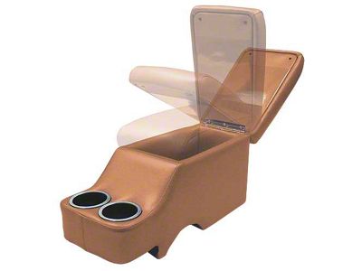 1964-1973 Mustang Convertible Humphugger Center Console for Cars without Console, Emberglo