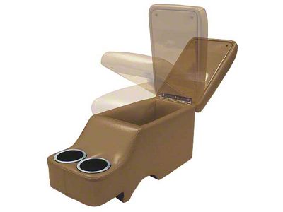 1964-1973 Mustang Convertible Humphugger Center Console for Cars without Console, Palomino