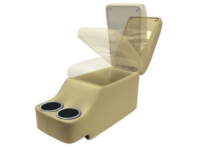 1964-1973 Mustang Coupe or Fastback Humphugger Center Console for Cars without Console, Nugget Gold