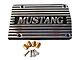 1964-1973 Mustang Polished Finned Aluminum A/C Compressor Cover with Mustang Lettering
