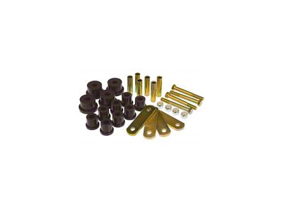 1964-1973 Mustang Polyurethane Leaf Spring Eye Bushing Set with Heavy Duty Shackle Kit