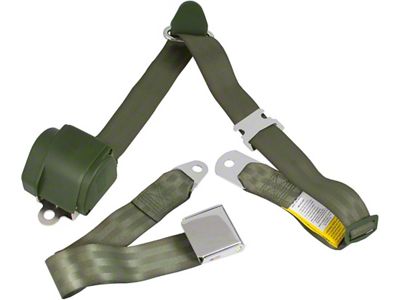 RetroBelt Mustang 3-point Seat Belt Green 64-73