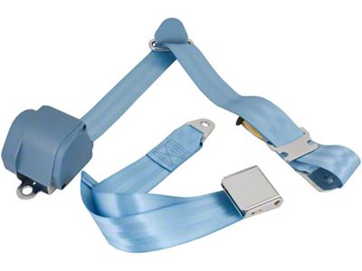 1964-1973 Mustang RetroBelt 3-Point Seat Belt Set, Powder Blue