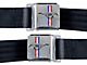 1964-1973 Mustang Seat Belts with Pony Emblems, White