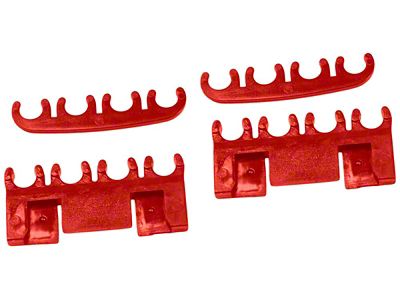 1964-1973 Mustang Spark Plug Wire Separator Set, Red