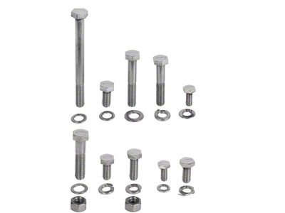 1964-1973 Mustang Stainless Steel Engine Hardware Kit, 351C V8