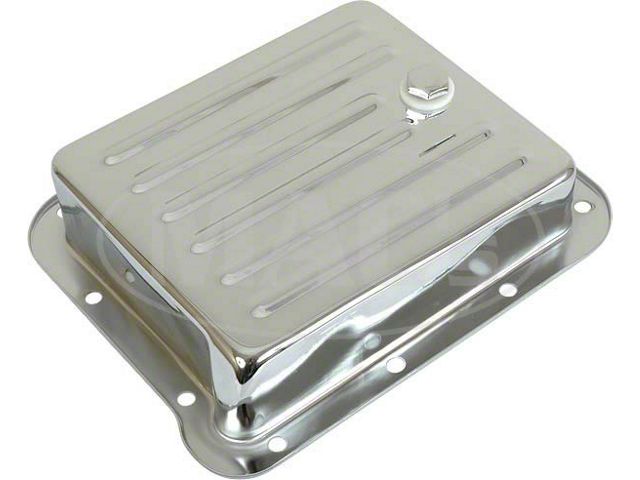 1964-1973 Mustang Stamped Steel C4 Transmission Pan, Chrome