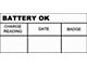 1964-1975 Thunderbird Battery Test OK Decal