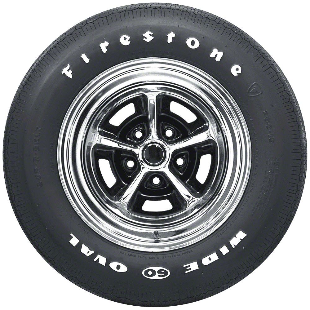 Firestone Ecklers Wide Oval RWL Tire 62480 (F60R15)