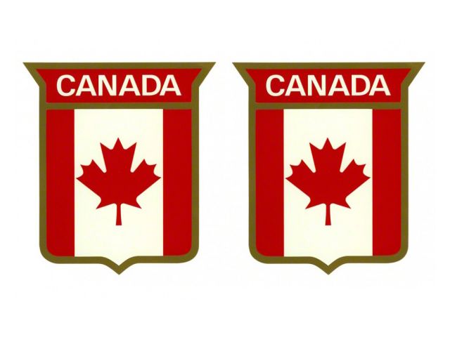 1964-1978 Mustang Canada Body Shield Decal Set (Sprint)