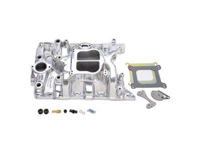 1964-1979 Lemans / GTO Edelbrock Performer Non EGR , Polished Finish,326-455